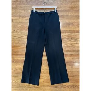 Talbots Women's Sz 6 Wool Stretch Dress Pants Black Straight Leg